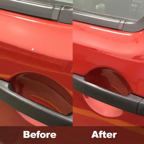 Vista 4 de ScratchesHappen Kit de pintura de retoque Exact-Match - Monza Red (R-110) para Honda - Essential (pintura + capa transparente)