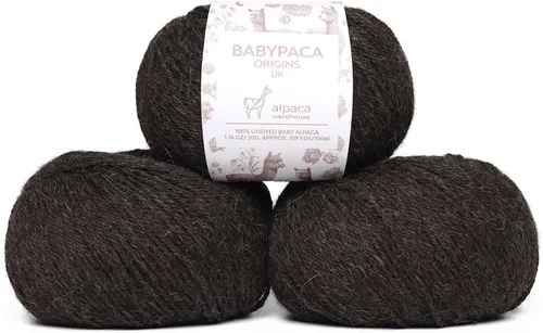 Vista 79 de Juego de 6 madejas de 100% lana de alpaca bebé (10.58 oz) de peso DK, fabricadas en Perú, celestial suave y perfecto para tejer y hacer ganchillo