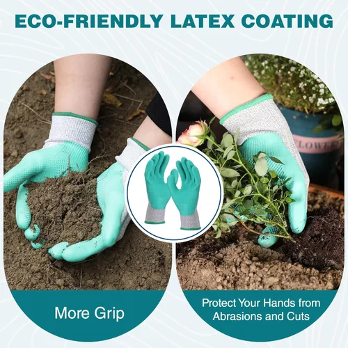 Vista 6 de WORKPRO Juego de herramientas de jardín de aluminio, 4 piezas de herramientas de jardín de mano resistentes con caja que incluye paleta, rastrillo