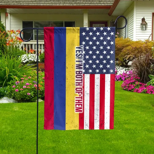 Bandera de la amistad de Colombia, bandera colombiana de Estados Unidos (29.5 x 39.5 pulgadas), banderas de Estados Unidos de doble cara de