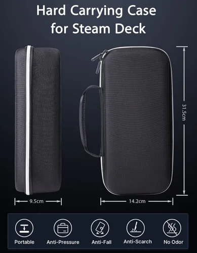 Vista 3 de Benazcap - Funda de transporte compatible con cubierta de vapor, kit de accesorios con funda rígida de viaje, protector de pantalla, protector