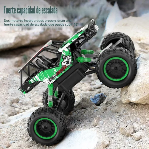 Vista 2 de Double E Automóviles de control remoto 1:18 de doble motor recargable para camionetas 4x4 todoterreno