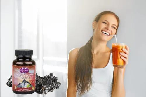 Vista 2 de Dragon Herbs Shilajit de alta montaña - 450 mg - 60 Cápsulas