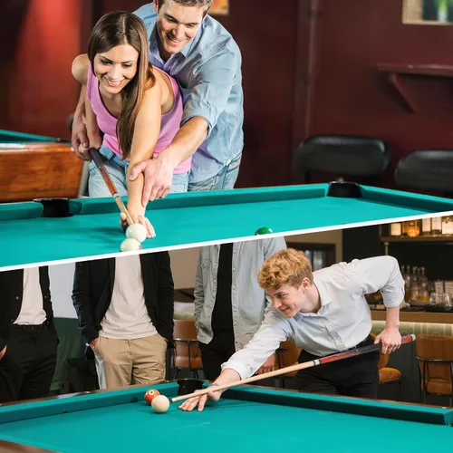 Vista 6 de AKLOT Pool Cue Stick 58'', Top-Tier Canadian Maple Pro Billiard Cue 13mm Leather Tip, Anti-Slip Grip, 19oz Pool Stick for Adults/Beginner/Pro Player