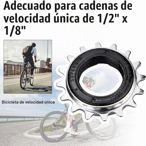 Vista 3 de WEEROCK Bicicleta de una sola velocidad Freewheel 16T/18T/20T,Rueda libre de bicicleta de una velocidad