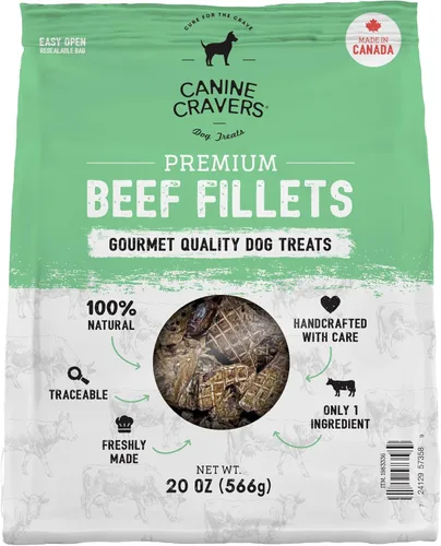 Vista 17 de Canine Cravers - Golosinas para perros de un solo ingrediente, pollo fresco de granja, alimento hipoalergénico de grado humano secado al aire