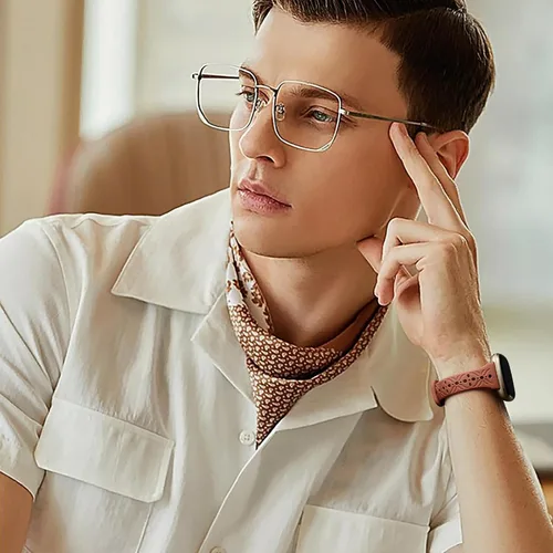 Vista 6 de Maledan Bandas de patrón delgado compatibles con Fitbit Sense/Versa 3/Versa 4/Sense 2 bandas para mujeres y hombres, elegante correa hueca