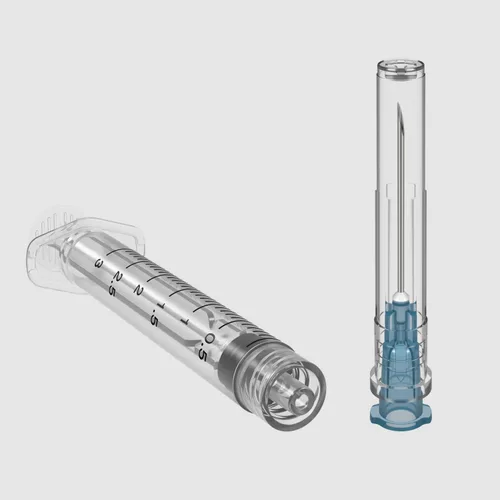 Vista 3 de Aguja de calibre 23 de 1 pulgada con jeringa (paquete de 30), jeringas Luer Lock de 3ml con aguja, paquete individual