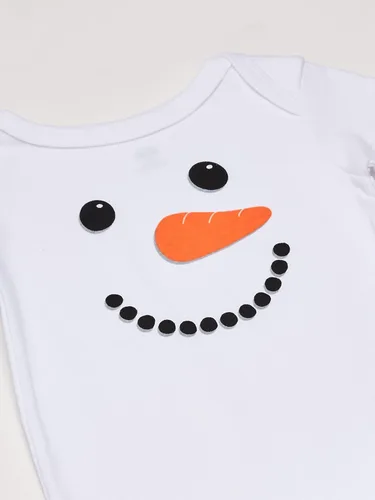 Vista 3 de Hudson Baby Overol de algodón para bebés, muñeco de nieve, 12-18 meses US