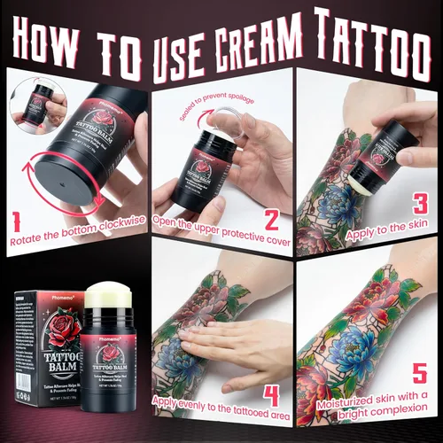 Vista 9 de Phomemo Impresora de plantillas de tatuajes, M08F Impresora térmica inalámbrica de tatuaje con 10 piezas de papel de transferencia, cuidado