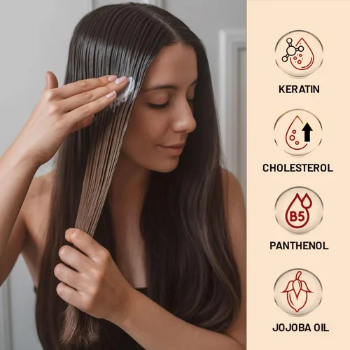 Vista 4 de MODA - Acondicionador hidratante para todo tipo de cabello, aroma a miel y almendras, 1 galón (128 onzas líquidas), paquete de 4, fórmula