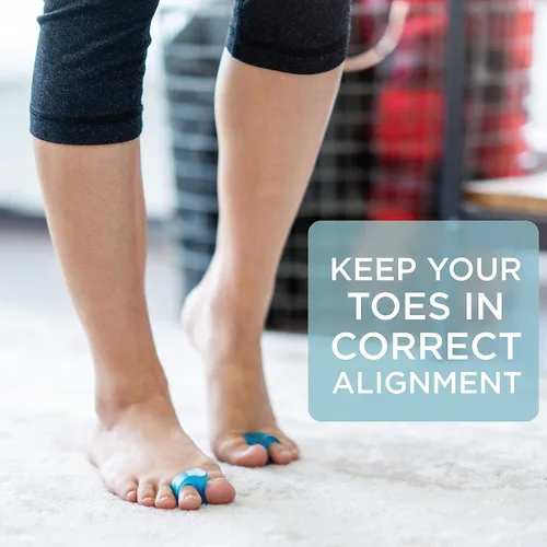 Vista 2 de Mind Bodhi - Separadores de dedos de un solo bucle, paquete de 4: corrigen juanetes y restauran los dedos de los pies a su forma original