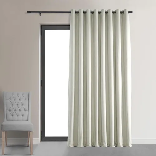 Vista 10 de HPD Half Price Drapes Cortinas opacas de terciopelo extra anchas con ojales, de 84 pulgadas de largo, bloqueo de calor y luz completa, para Gris