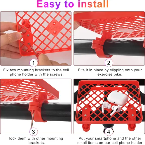 Vista 5 de Soporte para teléfono celular, soporte equilibrado para teléfono celular con destornillador, soporte seguro y duradero para teléfonos inteligentes