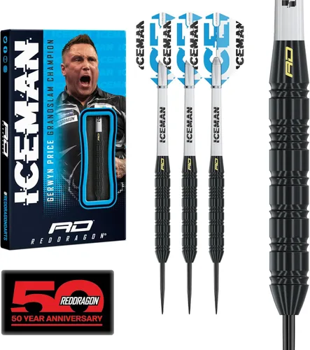 Vista 8 de RED DRAGON Darts - Professional Player - Brass Darts Set with Flights and Shafts (Stems)