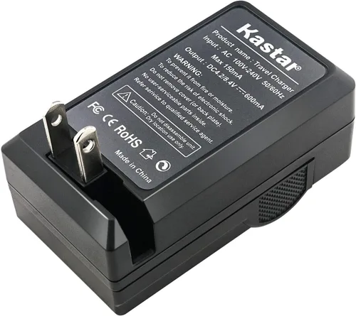 Vista 3 de Kastar Cargador de batería de pared de CA compatible con Sharp VL-E600U, VL-E610, VL-E610H, VL-E610S, VL-E610U, VL-E620, VL-E620S, VL-E620U