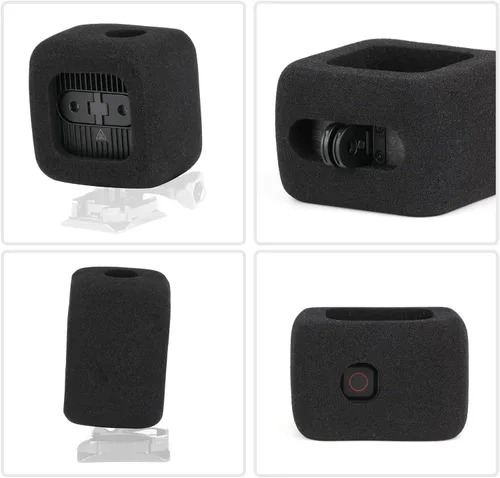 Vista 2 de HSU Windslayer - Funda y protector de pantalla de lente para GoPro Hero 11 Black Mini, funda Windslayer (paquete de 2) + protector de pantalla