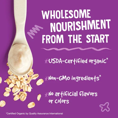 Vista 5 de Earth's Best Comida Orgánica para Bebés, Cereal Orgánico de Grano Entero Multi-Grano para Bebés, Sin OMG, Comida para Bebés Fácilmente Digestible