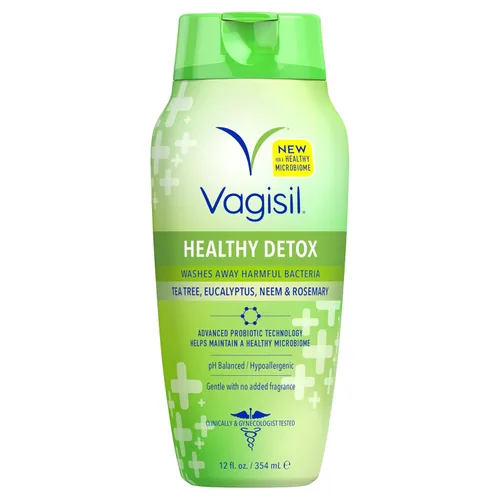 Vagisil DETOX SALUDABLE En todo el lavado corporal para mujeres, ginecólogo, probado, hipoalergénico y pH equilibrado, 12 onzas, paquete de 1 (el