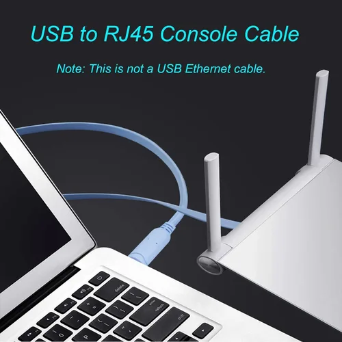 Vista 4 de Cable de consola USB RJ45 para consola de conmutadores Cisco con chip FT232RL compatible con Cisco, NETGEAR, Ubiquity, LINKSYS