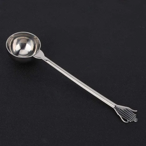 Vista 7 de Fdit Cuchara de café de acero inoxidable de 0.35 onzas con mango largo, cucharadas medidas, cucharas para máquina de café expreso, cucharas para té