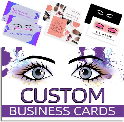 Vista 11 de Tarjetas de visita personalizadas con tu logo, personalizables 100 piezas de impresión de doble cara, personalizadas para pequeñas tarjetas de 300