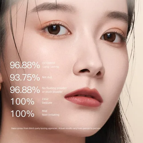 Vista 3 de ZEESEA Polvo prensado Control de aceite de larga duración Acabado facial Iluminar polvo de ajuste Base multiusos (#03 Translúcido)