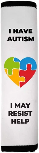 Vista 5 de Funda para cinturón de seguridad de alerta médica (Autism Infinity)