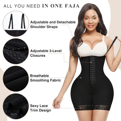 Vista 5 de Comfy BBL Stage 2 Fajas Colombianas Shapewear para mujer, control de abdomen, poscirugía, ropa de compresión