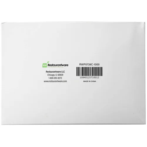 Vista 10 de Restaurantware -RW Base - Hojas de plástico para delicatessen de 10.75 x 8 pulgadas, 1000 envolturas de plástico de carnicero entrelazadas