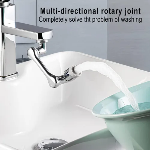 Vista 6 de Aireador de grifo giratorio de 1080°, filtro universal de salpicaduras de 1080 grados, extensor giratorio de gran ángulo, grifo de cocina, extensión
