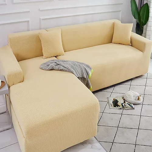 Vista 11 de Funda para sofá modular, funda elástica para sofá, protector universal de muebles, en forma de L, antideslizante, de elastano, para mascotas, gatos