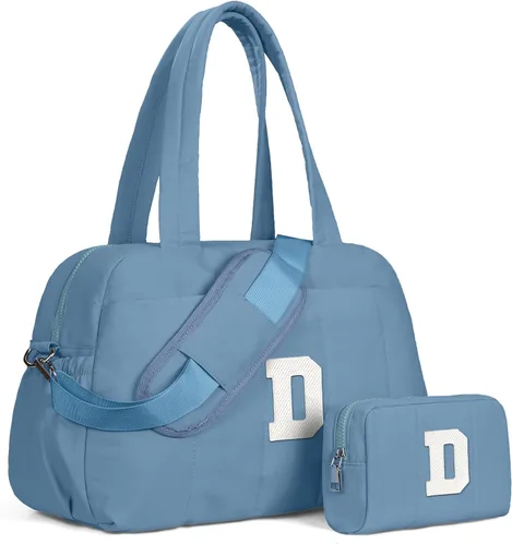 Vista 69 de Bolsa de lona Vogewood, bolsas personalizadas de fin de semana para mujer, bolsas de viaje con estuche de maquillaje, regalos de cumpleaños, Beige