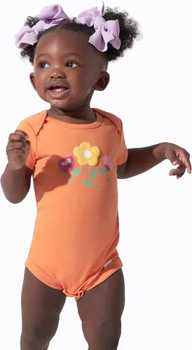 Vista 2 de Onesies Brand baby-girls 8-pack Short Sleeve Mix & Match Bodysuits