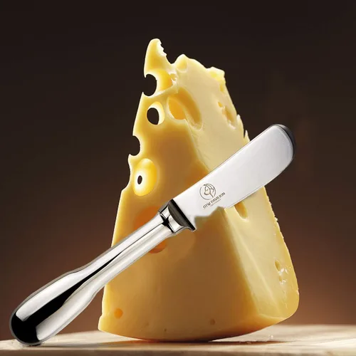 Vista 6 de Juego de 6 cuchillos de mantequilla de acero inoxidable 18/10 para queso de mantequilla y postre