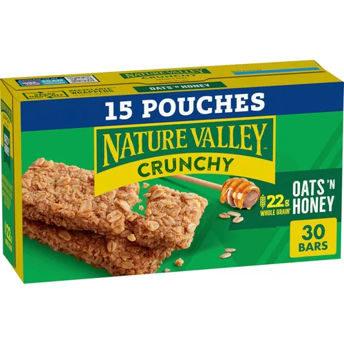 Vista 9 de Nature Valley Barras de granola crujientes, avena y miel, 48 unidades, 35.76 oz (24 bolsas)