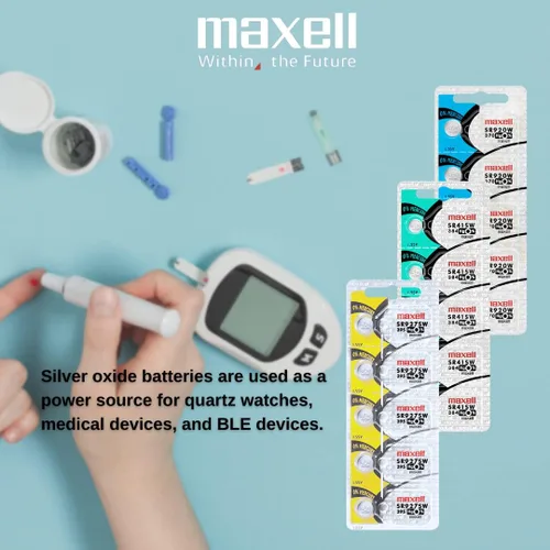 Vista 3 de Maxell SR927SW 395 D395 SR57 SR927 Batería de reloj de óxido de plata