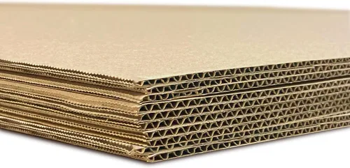 Flipside Products Hojas de proyecto corrugado de papel kraft de doble cara (flauta), hojas de cartón, insertos de embalaje planos, manualidades,