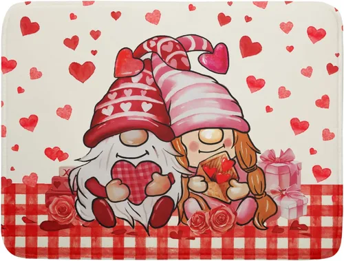 Vista 81 de Tapete de secado de platos con diseño de pájaro rojo de Feliz Navidad, absorbente y de secado rápido, protector para encimera de cocina, 18 x 24