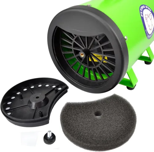 Vista 4 de Flying Pig - Secador de aseo para perros de alta velocidad con velocidad de aire y calor variables (verde)