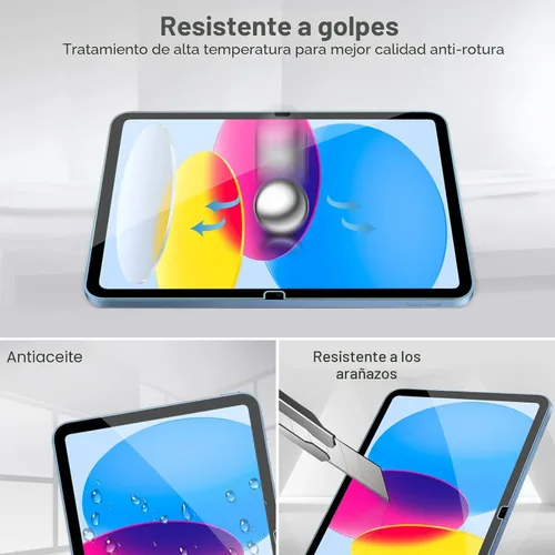 Vista 5 de ProCase Paquete de 2 protectores de pantalla para iPad A16 2025 de 11ª/10ª generación 2022 (11 pulgadas/10.9), protector de película de vidrio