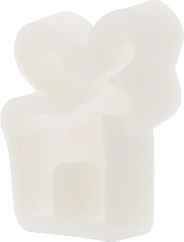 TEHAUX Molde epoxi para velas de reno, suministros de fabricación de velas perfumadas, fáciles de desmoldar, para velas caseras de cera de abeja de