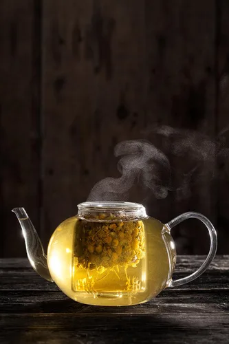 Vista 6 de Té de manzanilla de 1 libra (16 onzas) 100% orgánico certificado (USDA sello), té de hierbas de flores de manzanilla (Matricaria Chamomilla)