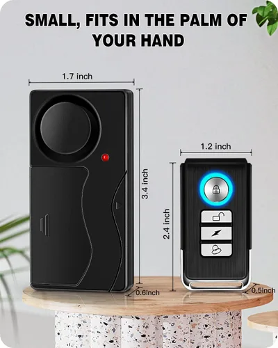 Vista 7 de WSDCAM Alarma de motocicleta de 110 db con control remoto inalámbrico vibración antirrobo alarmas de seguridad
