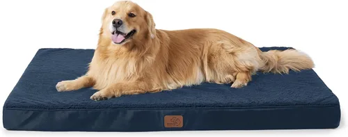 Vista 15 de Bedsure - Camas XL para perros de tamaño grande - Cómodas camas planas extra grandes para mascotas con funda extraíble y lavable, colchón ortopédico