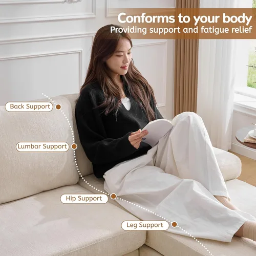 Vista 3 de Korser U Shaped Sectional Couches for Living Room, 101" Modern Chenille Fabric Sofa with Double Chaise Lounge, 4-Seat Couch with Removable Pillows