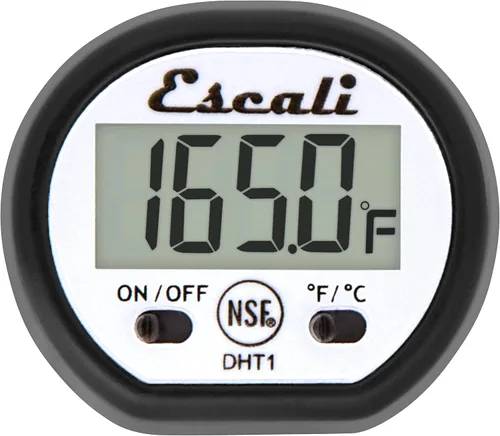 Vista 3 de Escali Termómetro de cocina con pantalla digital, cocina objetivo para carne, diseño anti rollo extendido soporte de sonda certificado NSF
