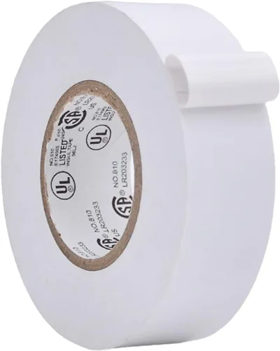 Vista 87 de WOD ETC766 - Cinta eléctrica negra de grado profesional para uso general, núcleo listado UL/CSA. Cinta adhesiva de goma de vinilo: 1 pulgada x 66