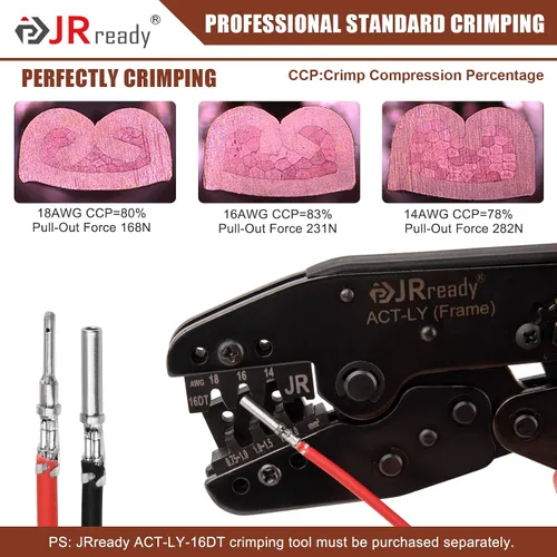 Vista 8 de JRready DW1017 - Kit de conectores DT Deutsch de 2 pines, IP68 impermeable, kit de conectores DT eléctricos automotrices con 12 pares tamaño 16
