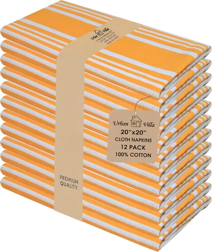 Vista 74 de Urban Villa Juego de 6 servilletas de tela blancas (18 x 18 pulgadas) 100% algodón absorbente, lavable, duradero, reutilizable, ideal